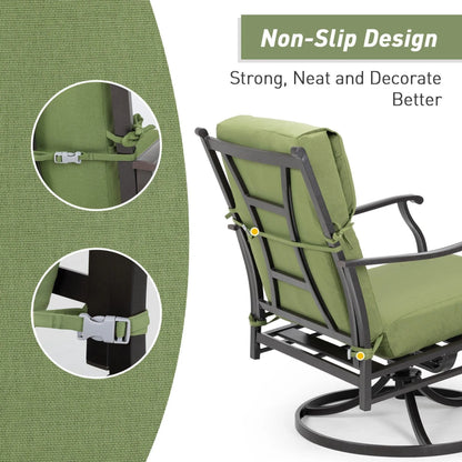 High Back Chair Cushions Set of 4, UV-Protected & Water-Resistant, 45 x 22 x 4 Inches Aoodor