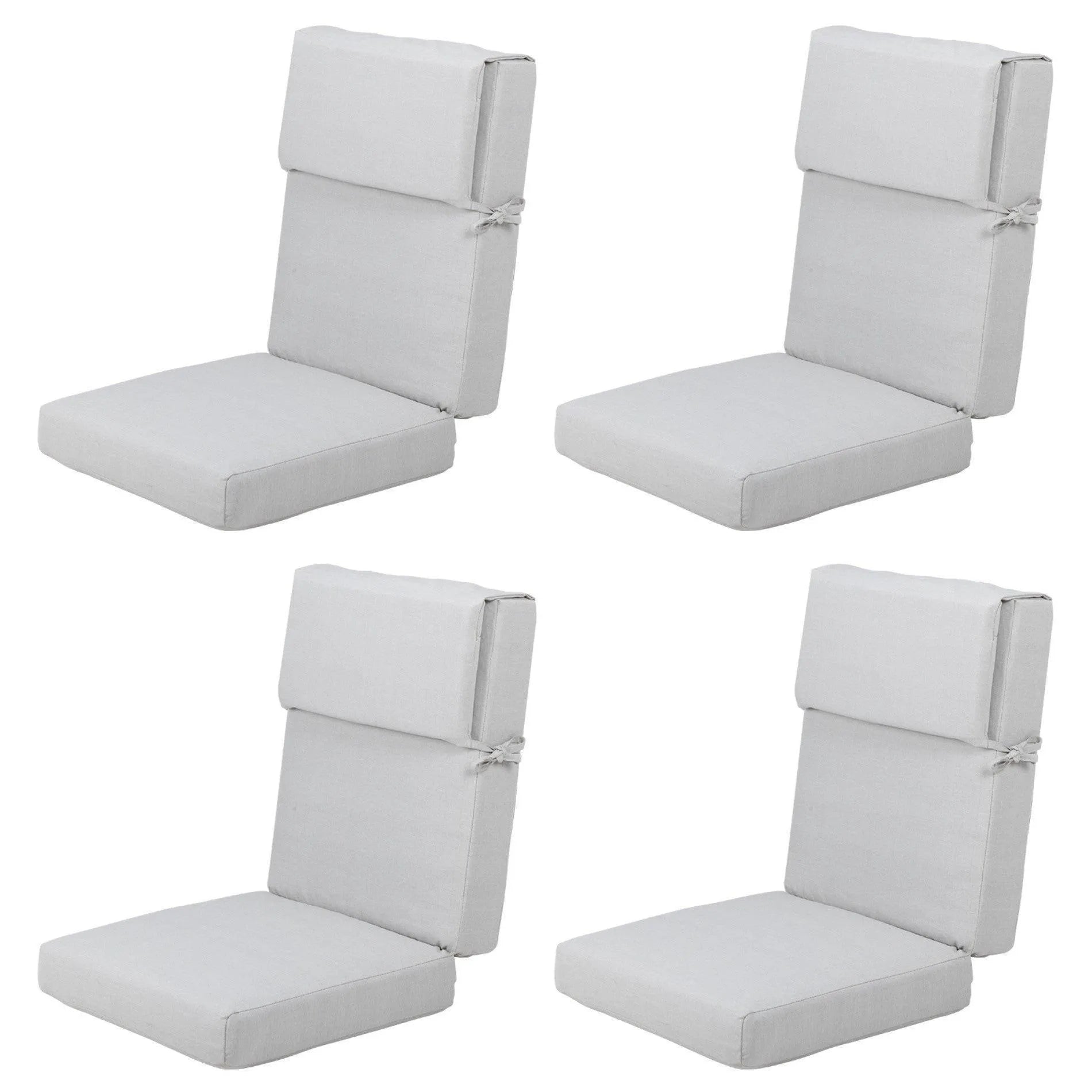 High Back Chair Cushions Set of 4, UV-Protected & Water-Resistant, 45 x 22 x 4 Inches Aoodor