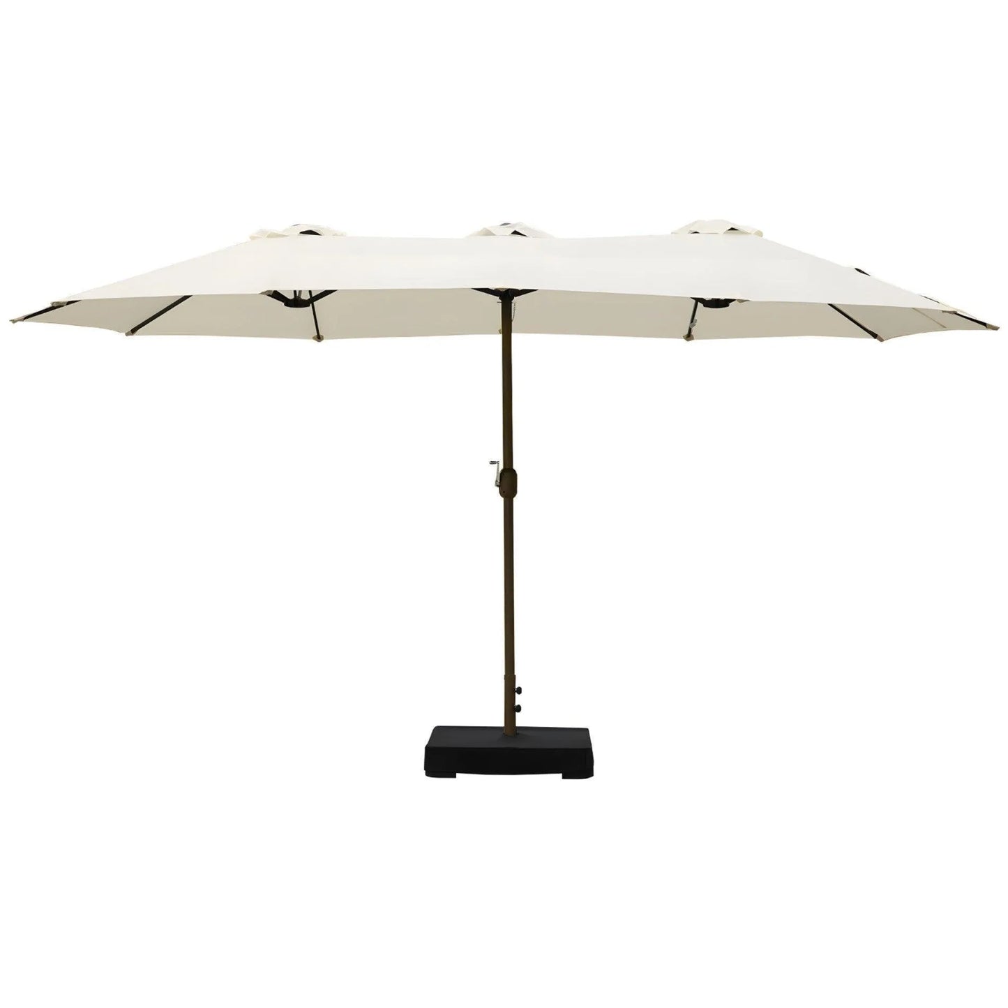 Market Umbrella with Base Stand 15 Ft. off-white Aoodor