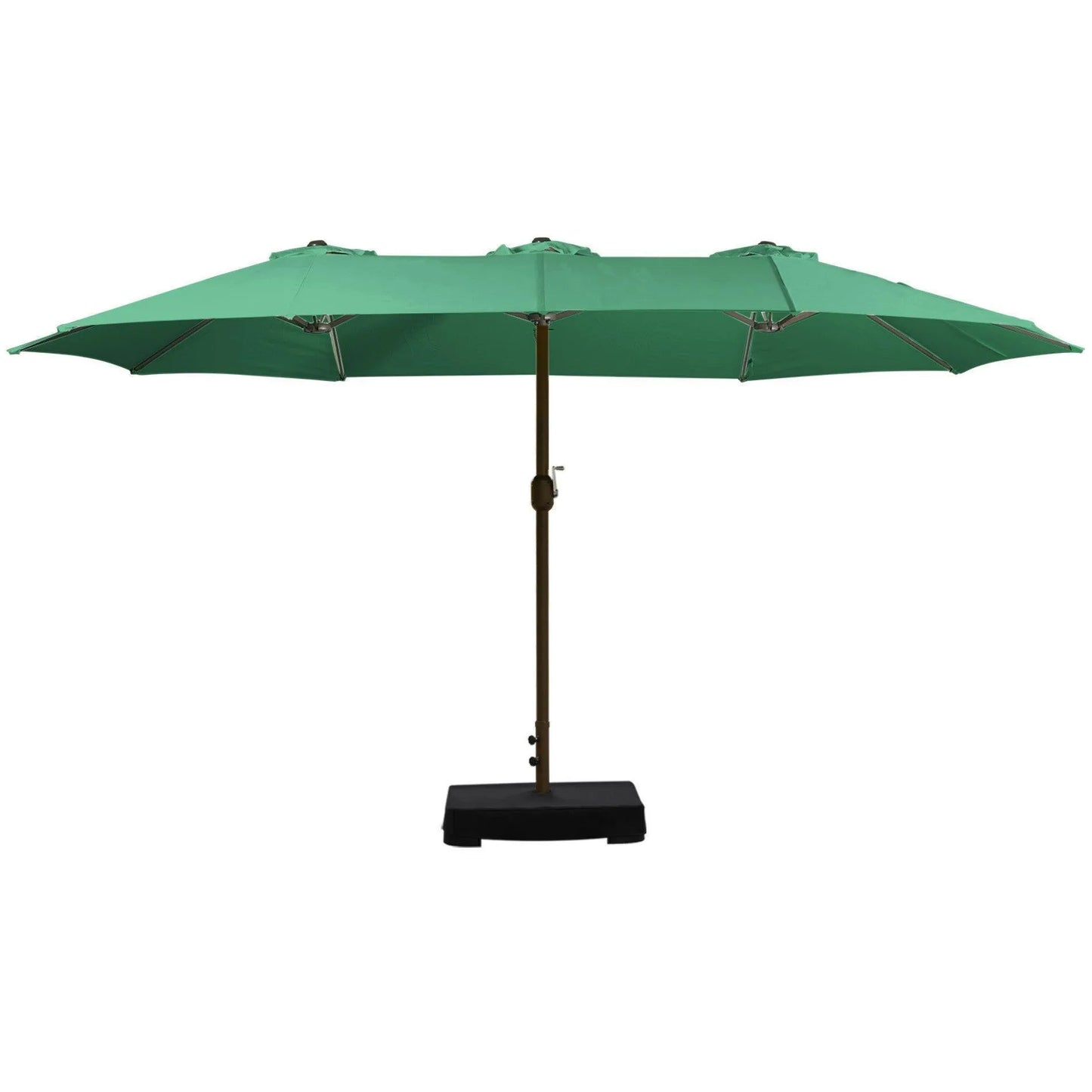 Market Umbrella with Base Stand 15 Ft. Green Aoodor