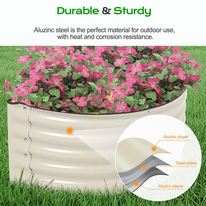 42x24x17 inch Metal Raised Garden Bed, Outdoor Garden Planter Box - Set of 2 - Aoodor 