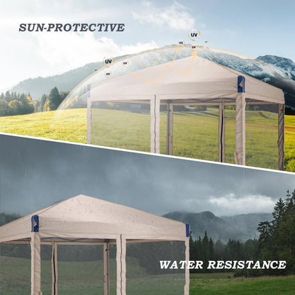 Pop Up Canopy Tent with Removable Mesh Sidewalls Gazebo part Aoodor LLC