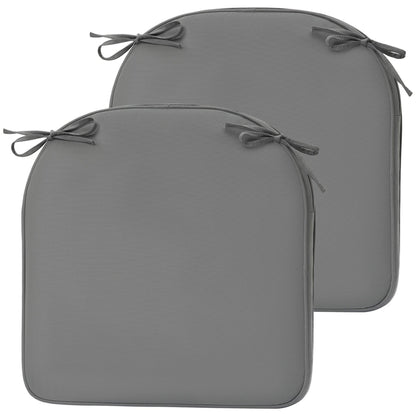 Outdoor Chair Cushion Soft and Fade-resistant Polyester Gray Aoodor