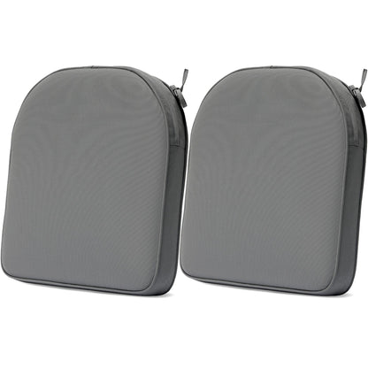 Outdoor Chair Cushion Soft and Fade-resistant Polyester Gray Aoodor
