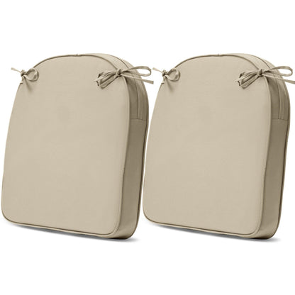 Outdoor Chair Cushion Soft and Fade-resistant Polyester Khaki Aoodor