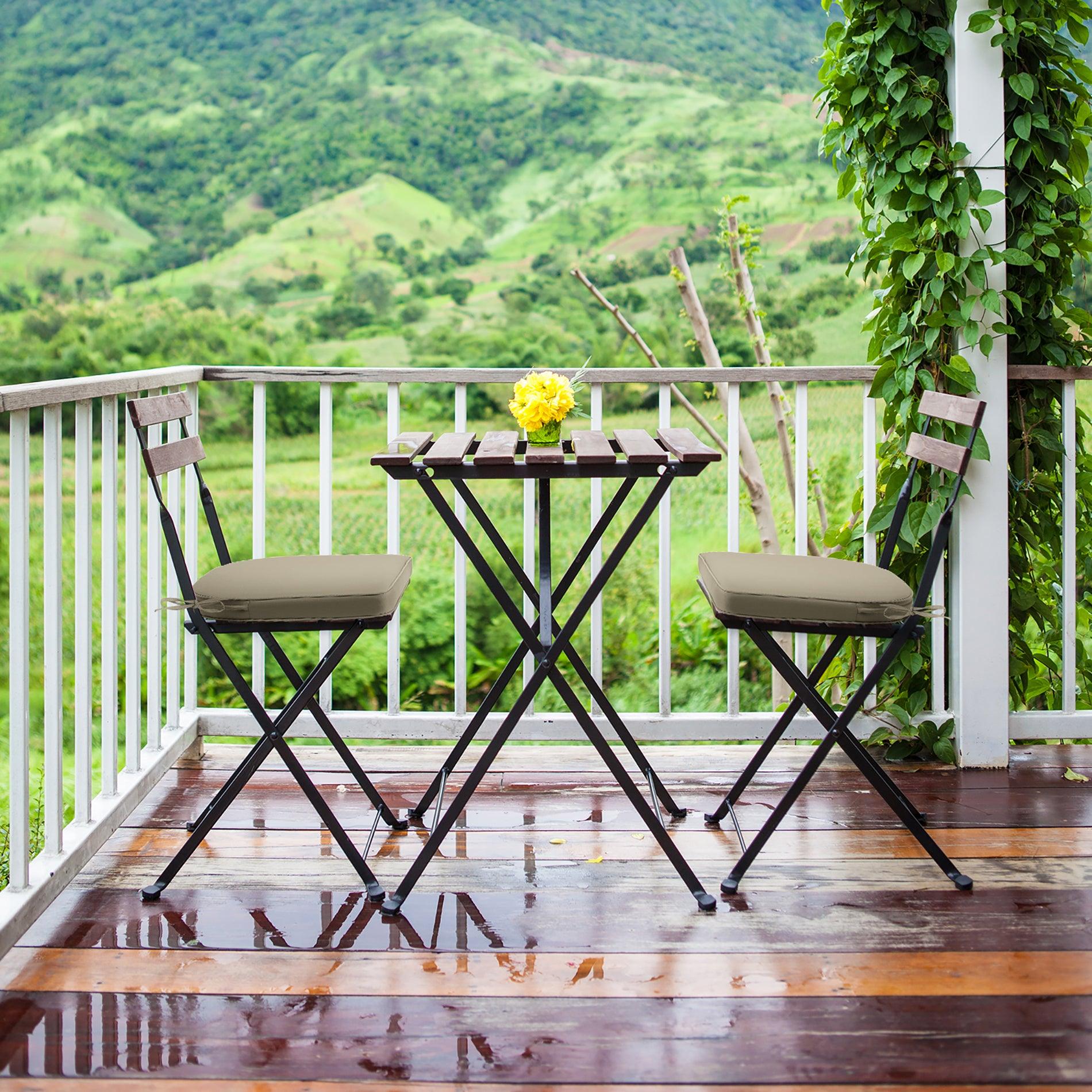 Outdoor Chair Cushion Soft and Fade-resistant Polyester Khaki Aoodor Aoodor 