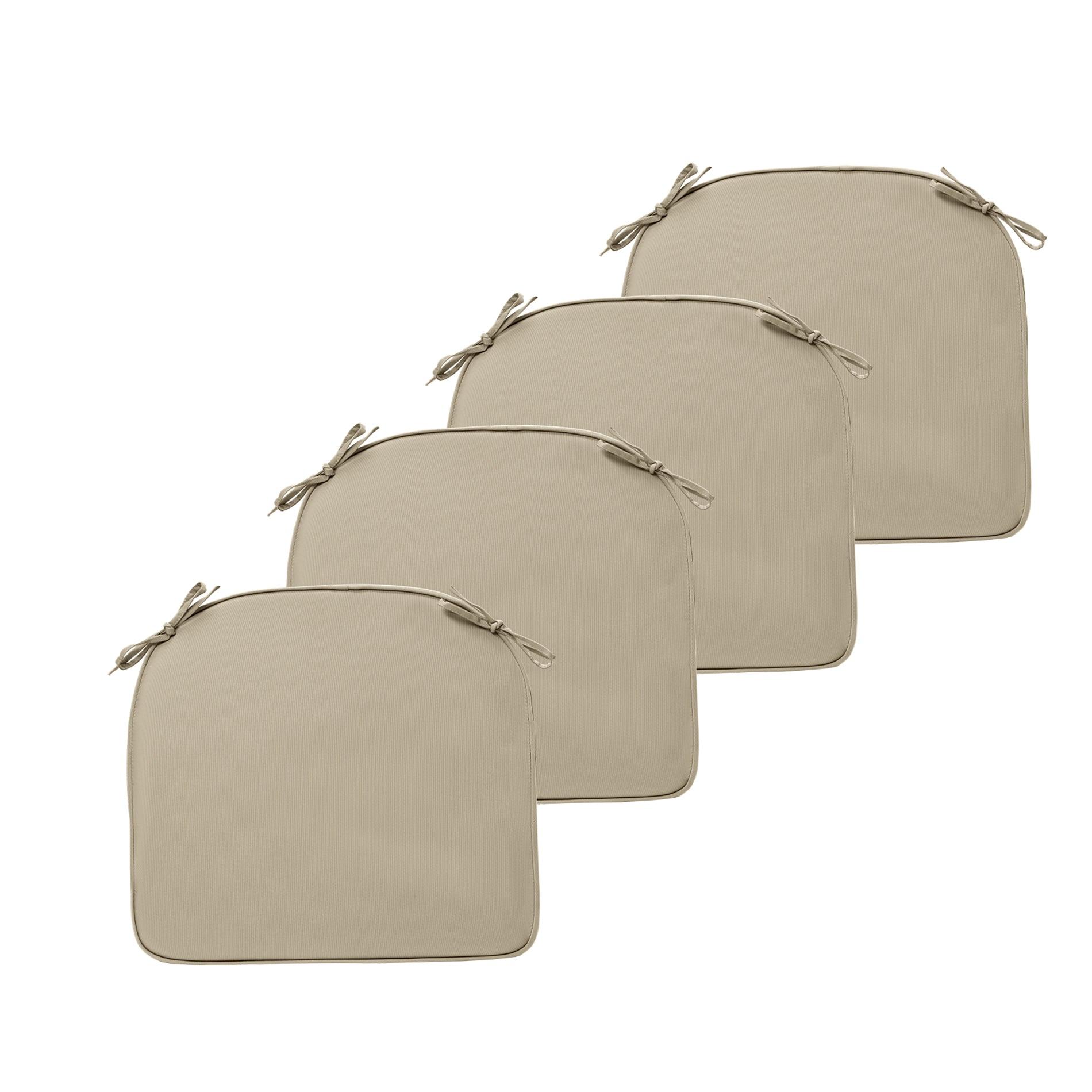 Outdoor Chair Cushion Soft and Fade-resistant Polyester Khaki Aoodor