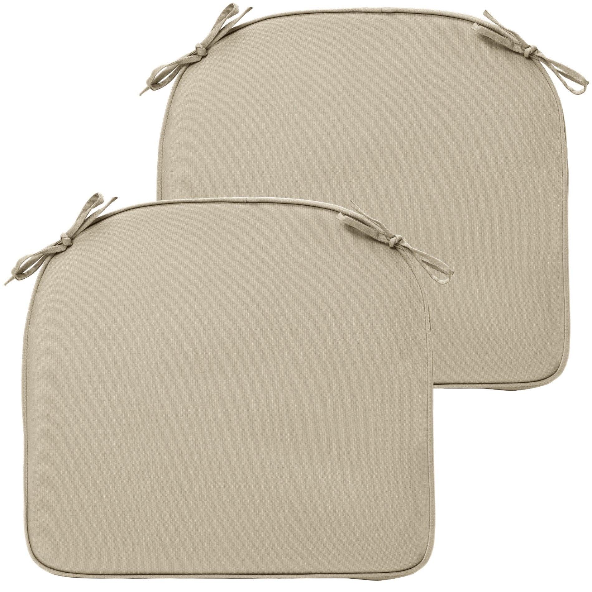 Outdoor Chair Cushion Soft and Fade-resistant Polyester Khaki Aoodor