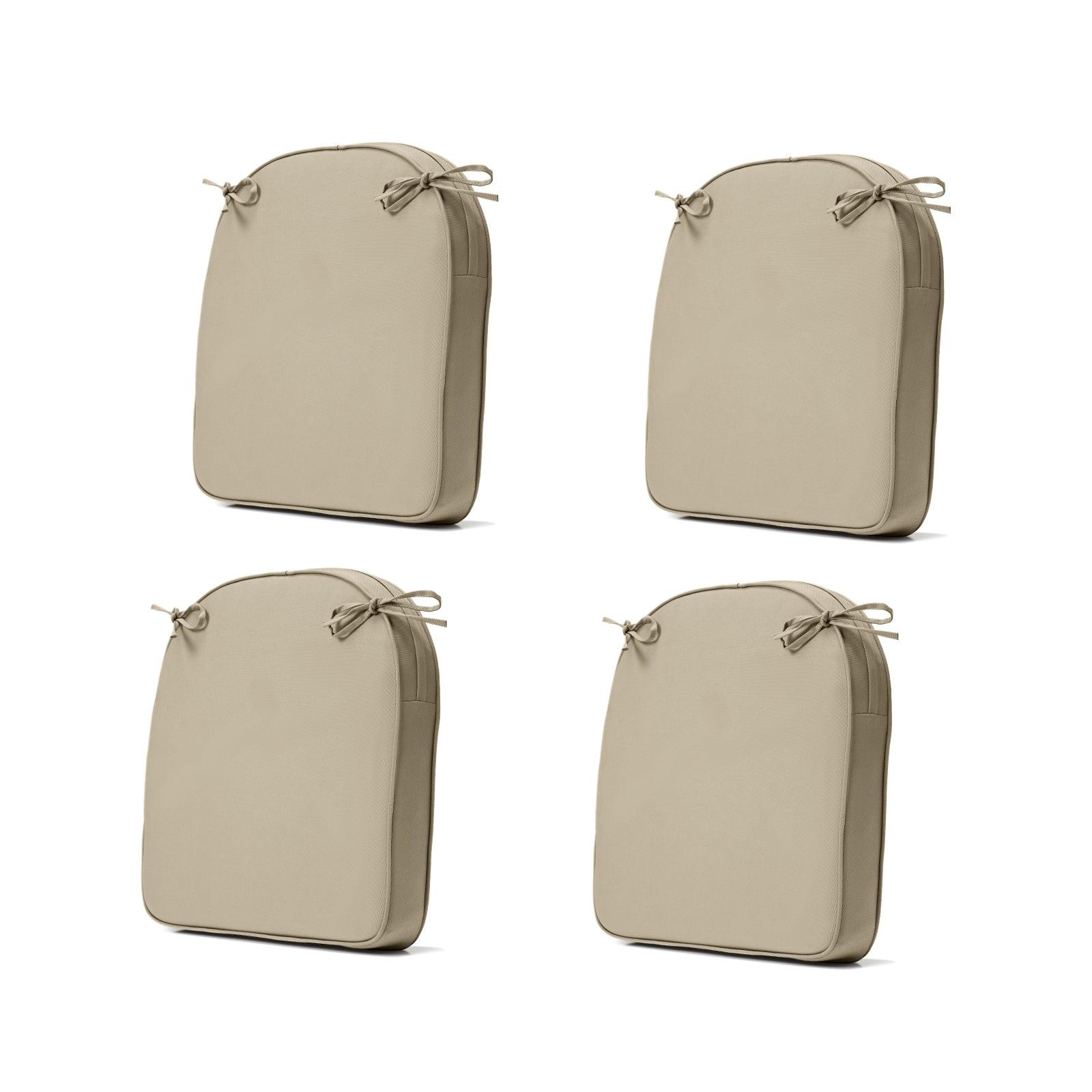 Outdoor Chair Cushion Soft and Fade-resistant Polyester Khaki Aoodor