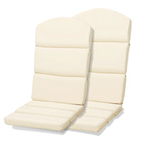 52x20x2.5 inch Patio High-Back Adirondack Chair Cushions Set of 2 - Beige - Aoodor 