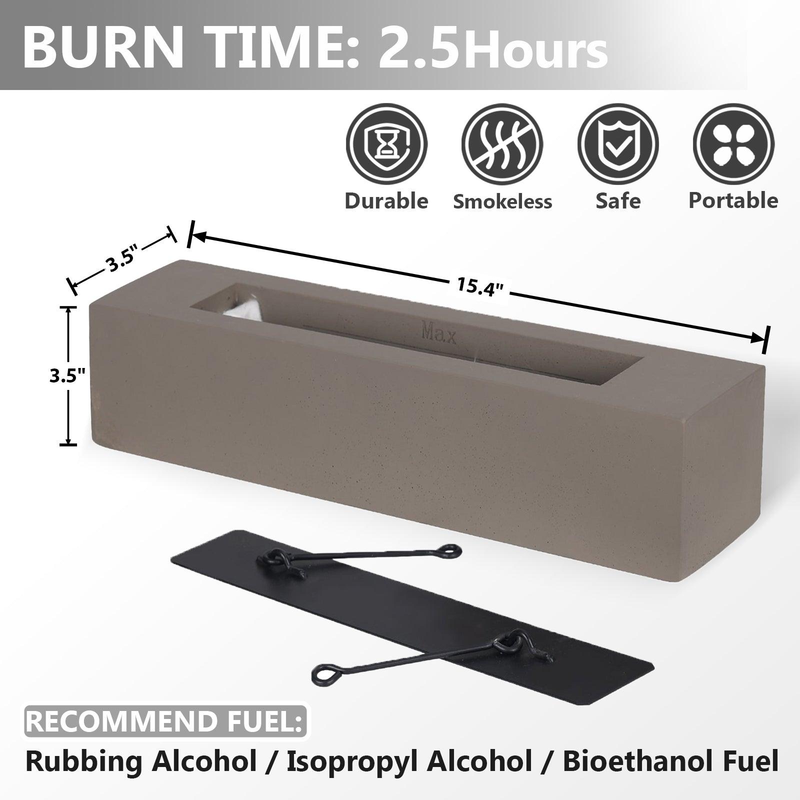 Portable Tabletop Fire Pit - Indoor/Outdoor Mini Fireplace for Balcony, Patio Decor Tool Aoodor LLC   