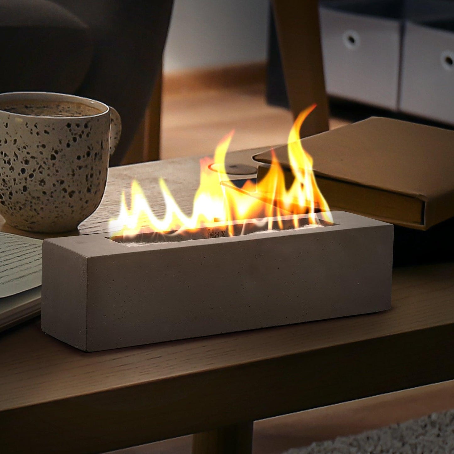 Portable Tabletop Fire Pit - Indoor/Outdoor Mini Fireplace for Balcony, Patio Decor Tool Aoodor LLC   
