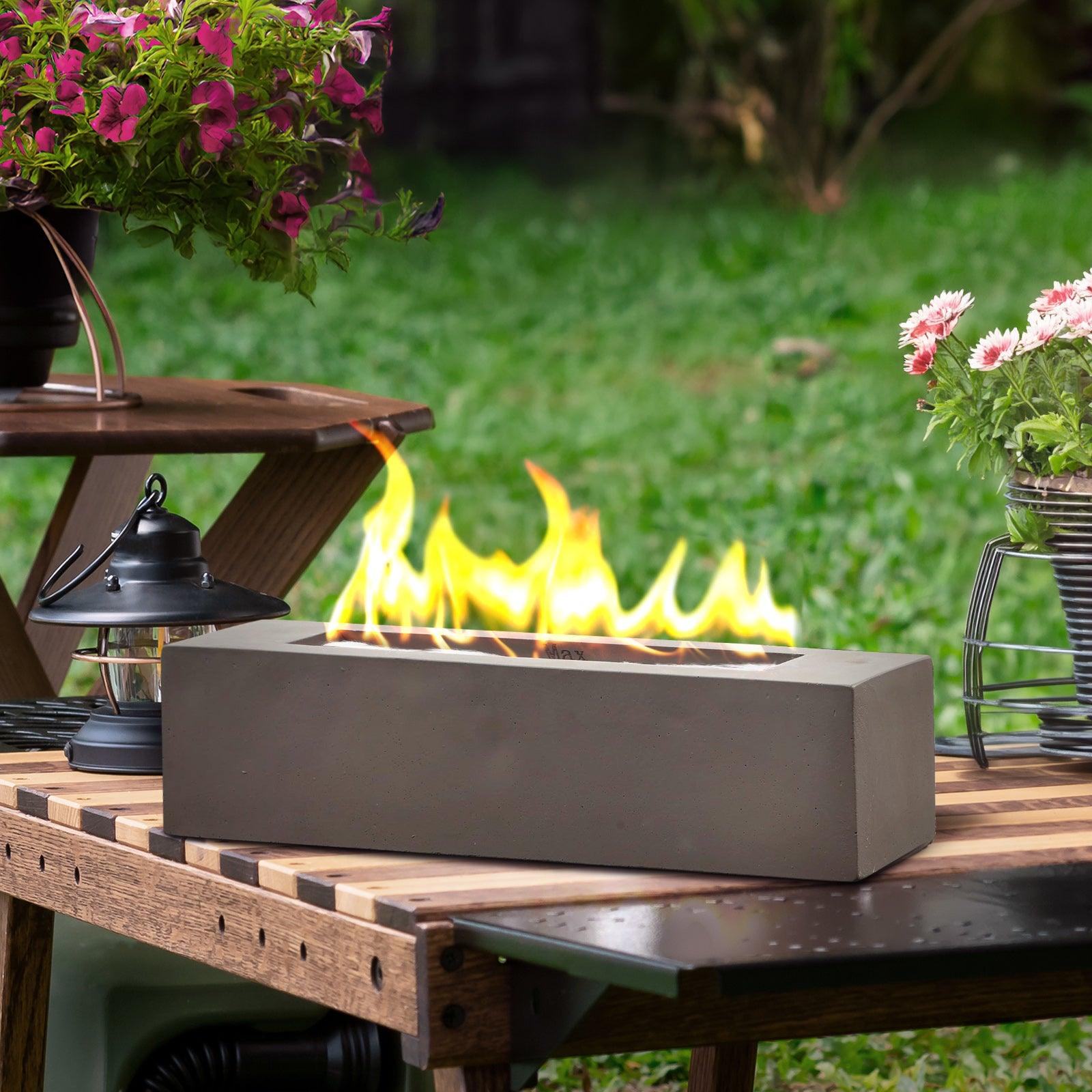 Portable Tabletop Fire Pit - Indoor/Outdoor Mini Fireplace for Balcony, Patio Decor Tool Aoodor LLC   