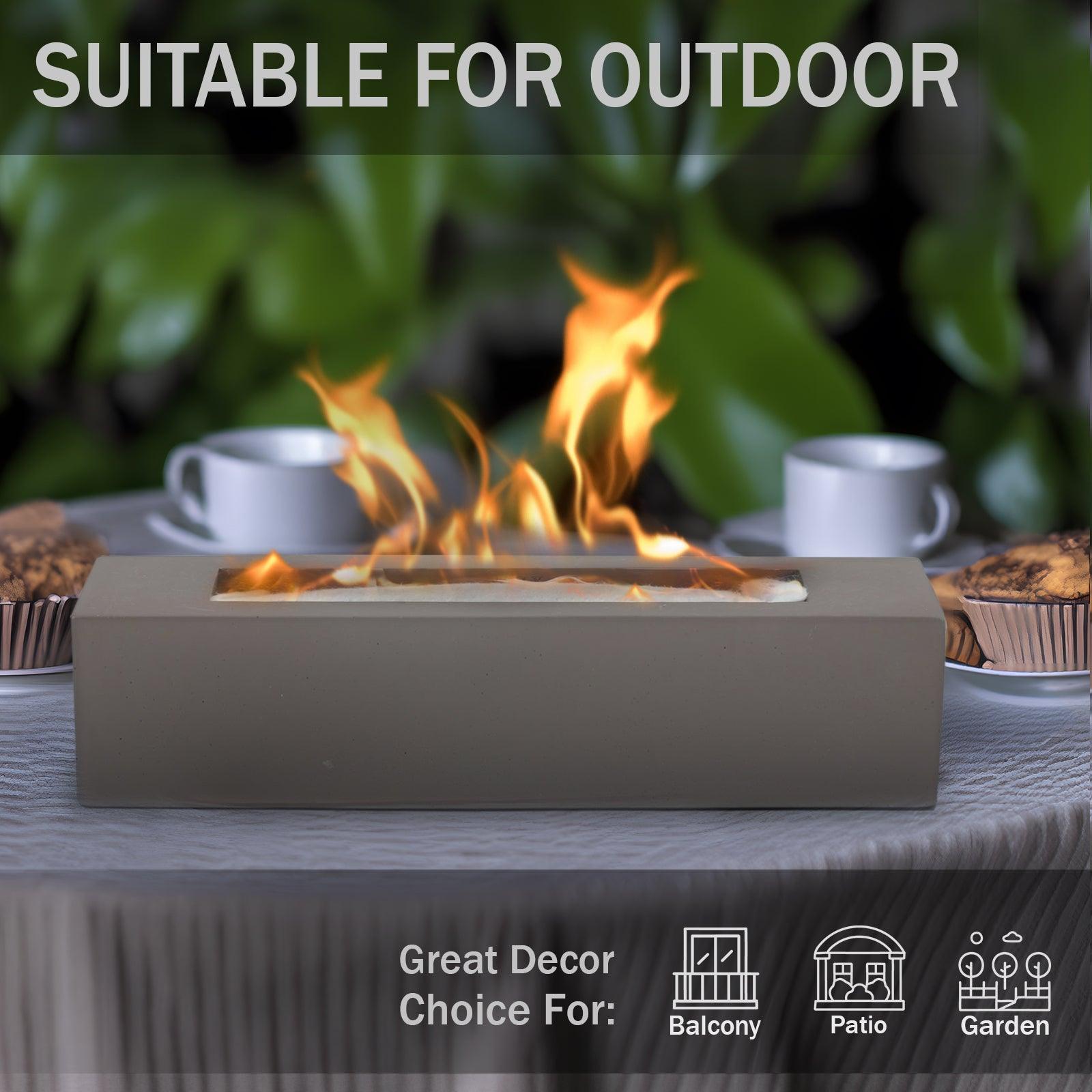 Portable Tabletop Fire Pit - Indoor/Outdoor Mini Fireplace for Balcony, Patio Decor Tool Aoodor LLC   