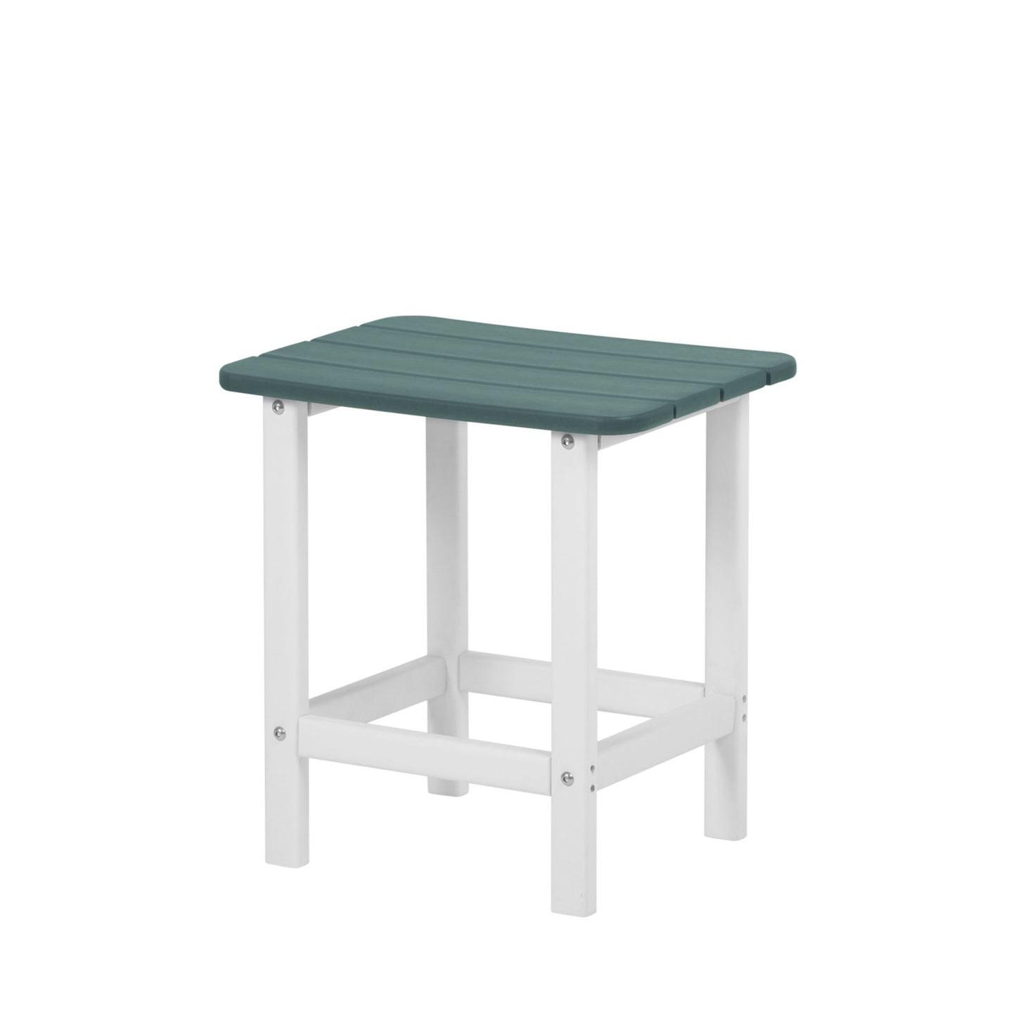 18x14.6x19 inch Outdoor Side Table, Square Adirondack Patio End Table for Patio, Pool, Porch