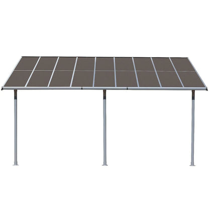 13' x 10' /16.5' x 10' Wall Mount Gazebo - Polycarbonate Outdoor Pergola Pergola Aoodor LLC