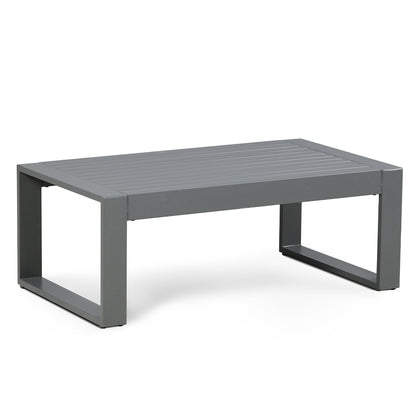 Aluminum Outdoor Coffee Table 39.3"x24.8"x16.1" - Stylish and Durable Addition to Your Outdoor Space Furniture Aoodor LLC   