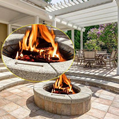 28''/32''/36''Round Spider Wagon Wheel Firewood Grates, Heavy Duty Fire Pit Grate Tool Aoodor   
