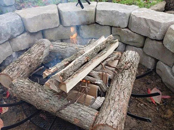 28''/32''/36''Round Spider Wagon Wheel Firewood Grates, Heavy Duty Fire Pit Grate Tool Aoodor   