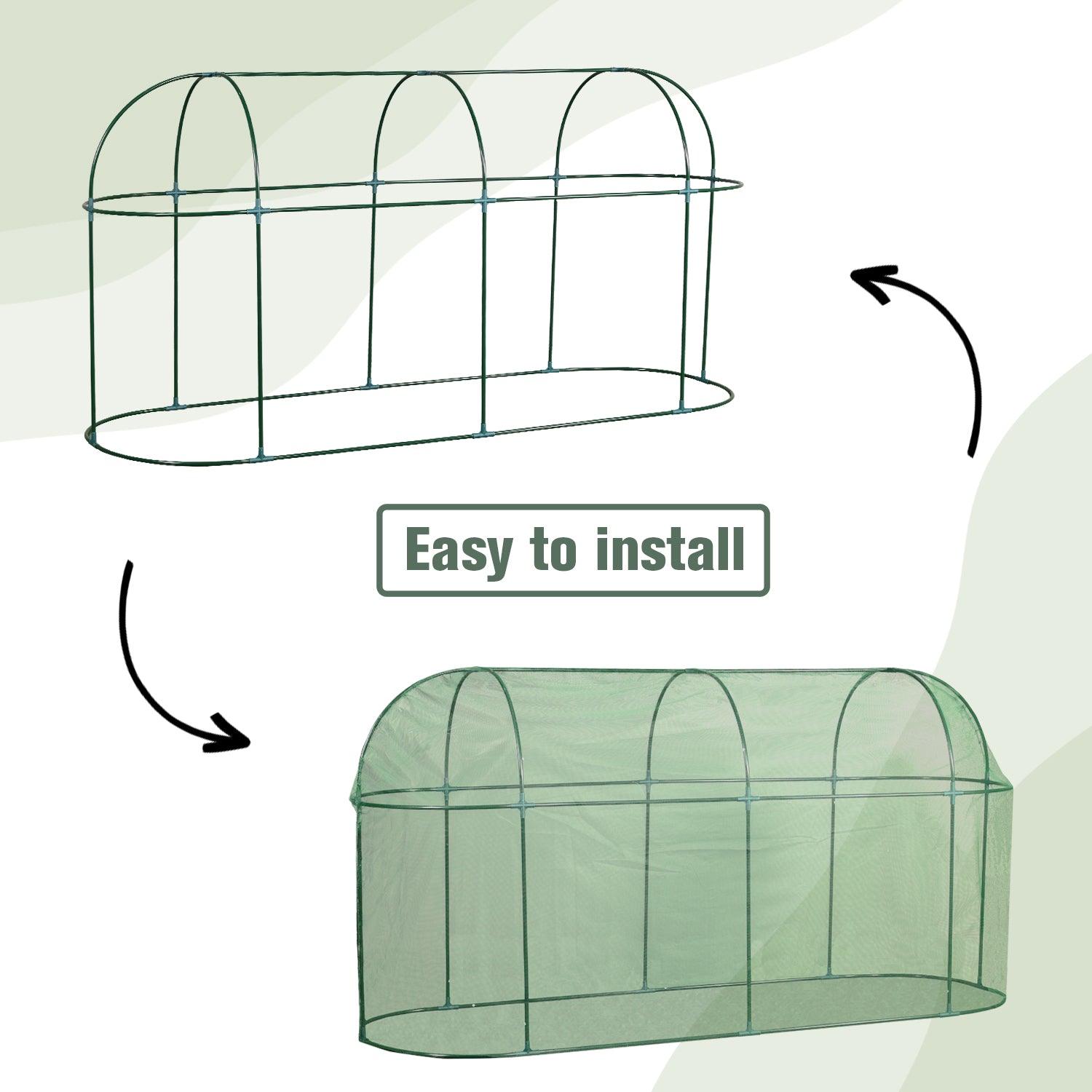 Crop Cage Plant Protection Netting Tent with Zipper for Vegetables Fruits and Plant Greenhouse Aoodor LLC