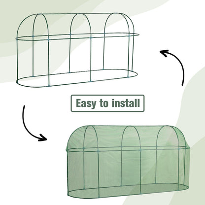 Crop Cage Plant Protection Netting Tent with Zipper for Vegetables Fruits and Plant Greenhouse Aoodor LLC