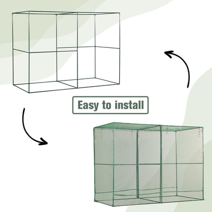 Crop Cage Plant Protection Netting Tent with Zipper for Vegetables Fruits and Plant Greenhouse Aoodor LLC