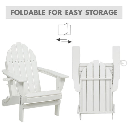 Folding Adirondack Chair 31.5'' (L) x 28.74'' (W) x 37'' (H) Furniture Aoodor