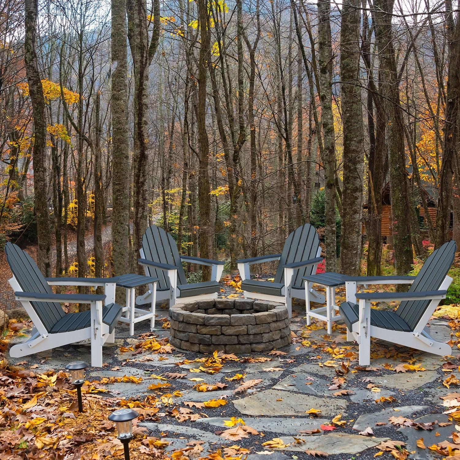 Folding Adirondack Chair 31.5'' (L) x 28.74'' (W) x 37'' (H) Furniture Aoodor