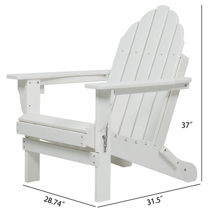 Folding Adirondack Chair 31.5'' (L) x 28.74'' (W) x 37'' (H) Furniture Aoodor