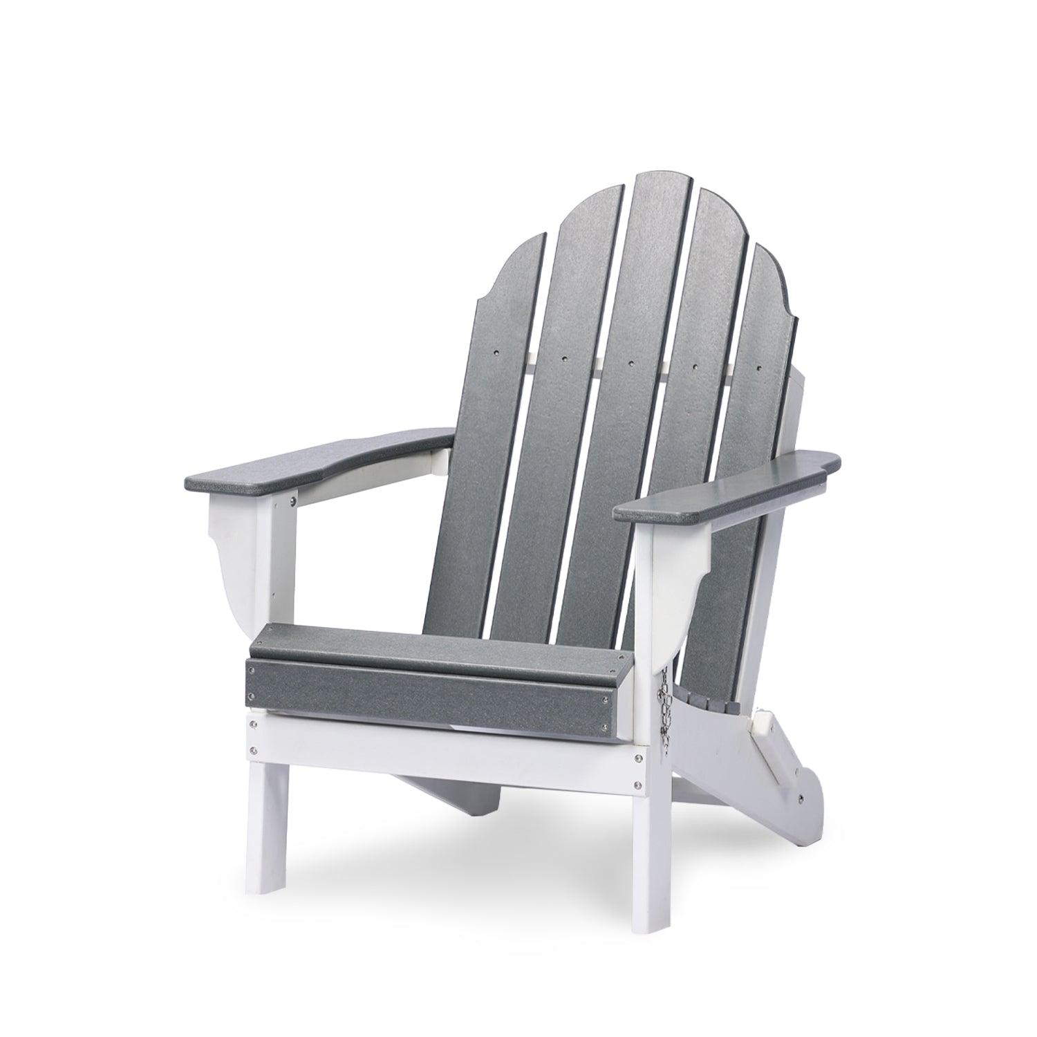 Folding Adirondack Chair 31.5'' (L) x 28.74'' (W) x 37'' (H) Furniture Aoodor Grey