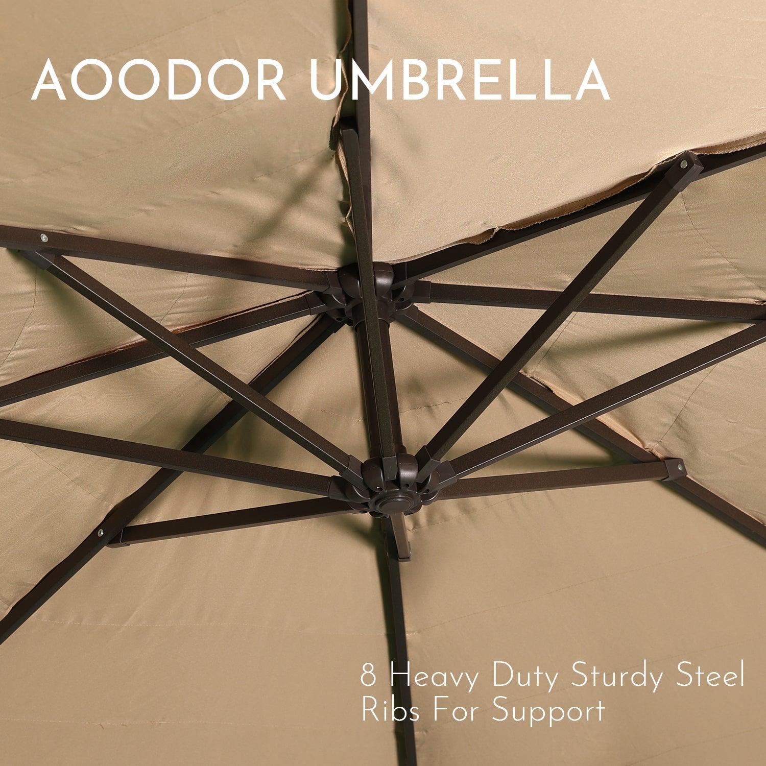 Grand Patio Thatched Tiki Umbrella (No Base) Patio Umbrella Aoodor LLC