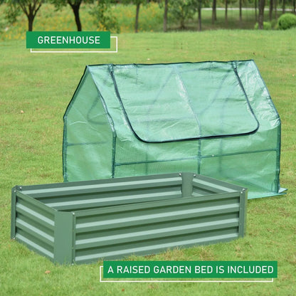 Greenhouse With Raised Garden Beds Greenhouse Aoodor