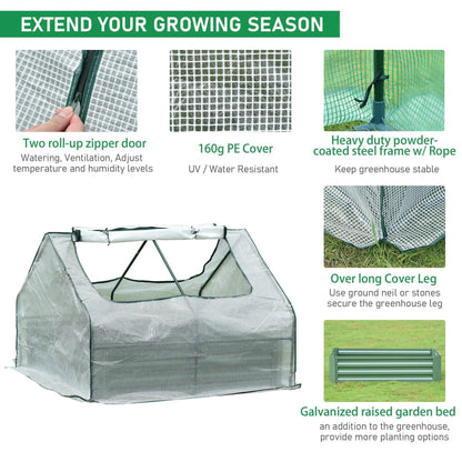 Greenhouse With Raised Garden Beds Greenhouse Aoodor