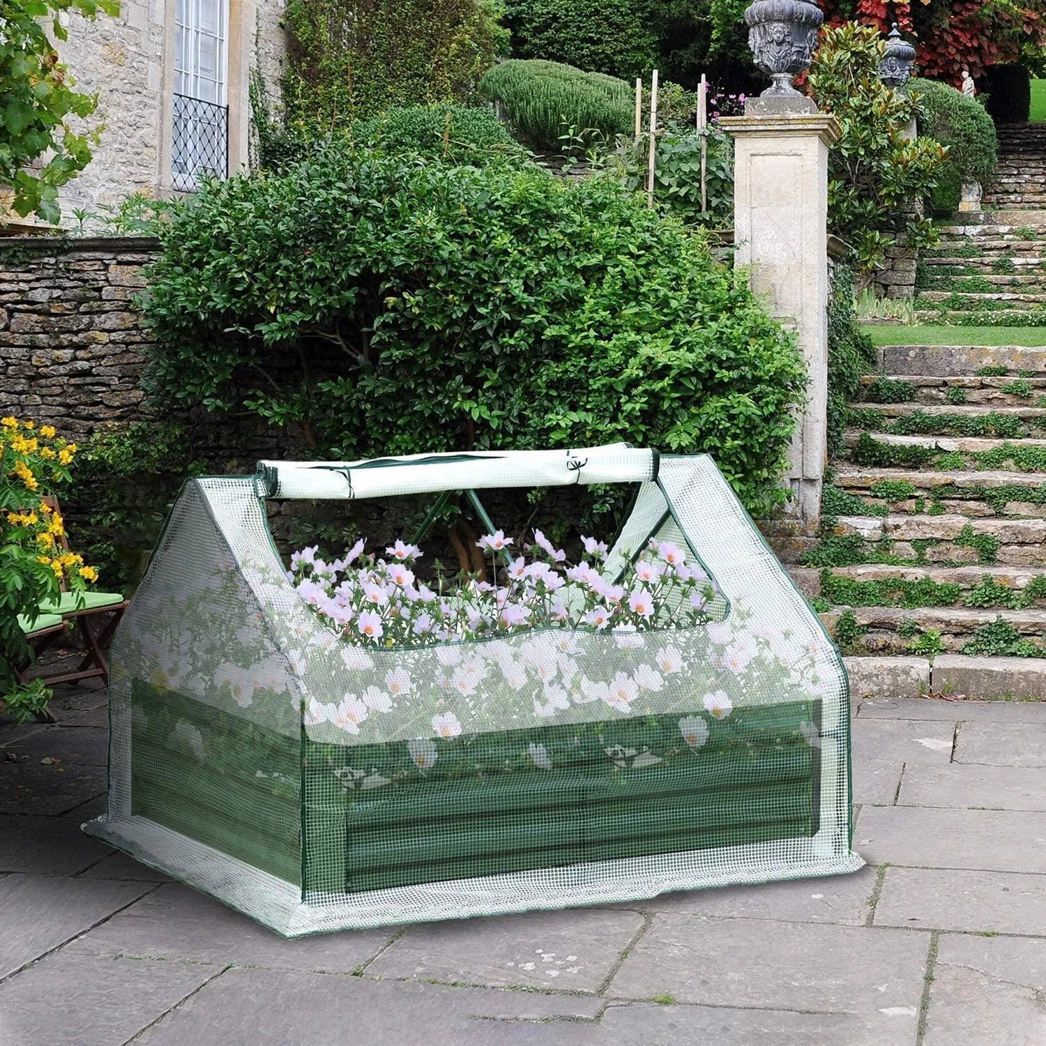Greenhouse With Raised Garden Beds Greenhouse Aoodor