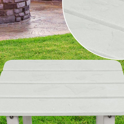 Outdoor Side Table, Square Adirondack Patio End Table for Patio, Pool, Porch Furniture Aoodor   