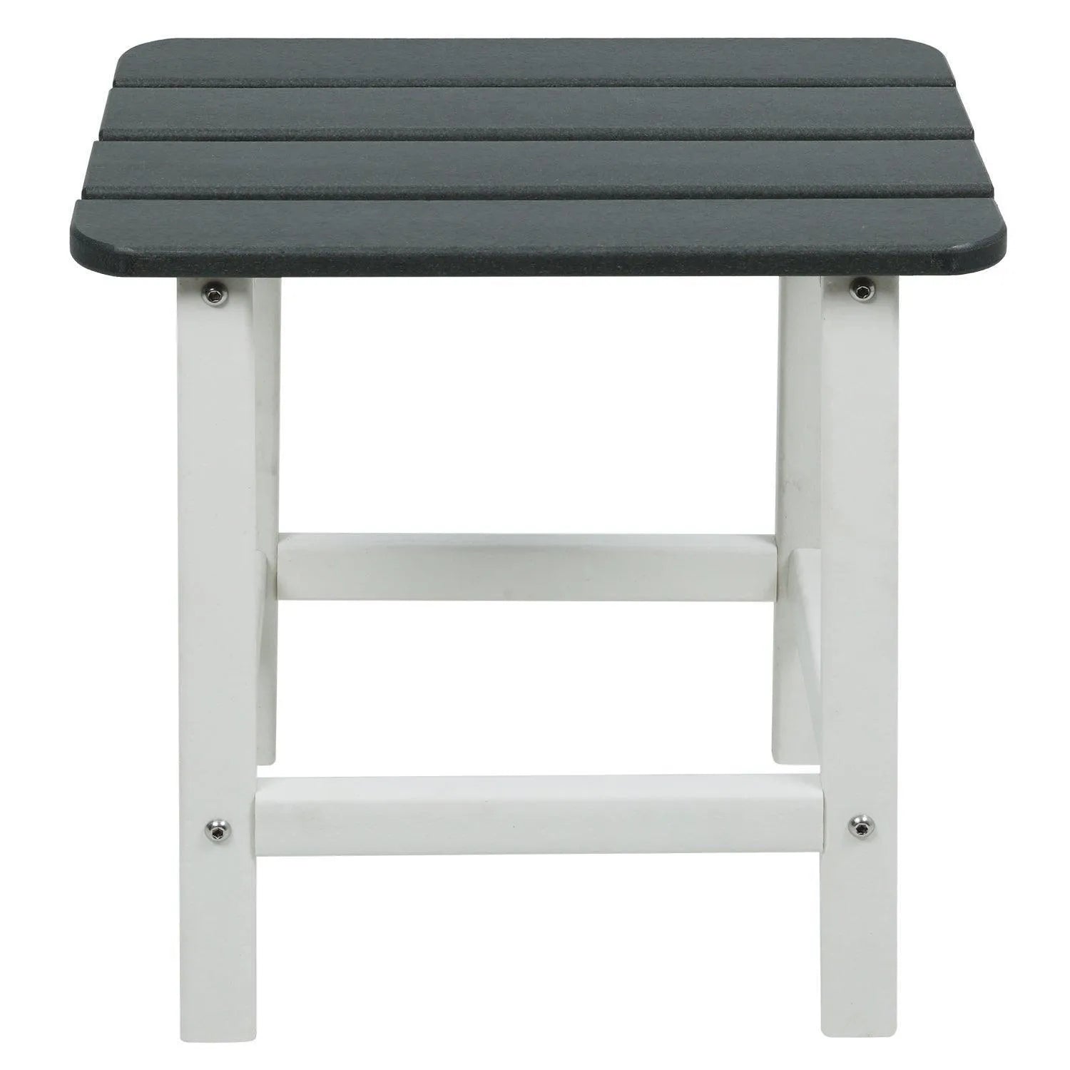 Outdoor Side Table, Square Adirondack Patio End Table for Patio, Pool, Porch Furniture Aoodor   