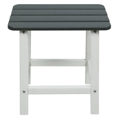 Outdoor Side Table, Square Adirondack Patio End Table for Patio, Pool, Porch Furniture Aoodor   