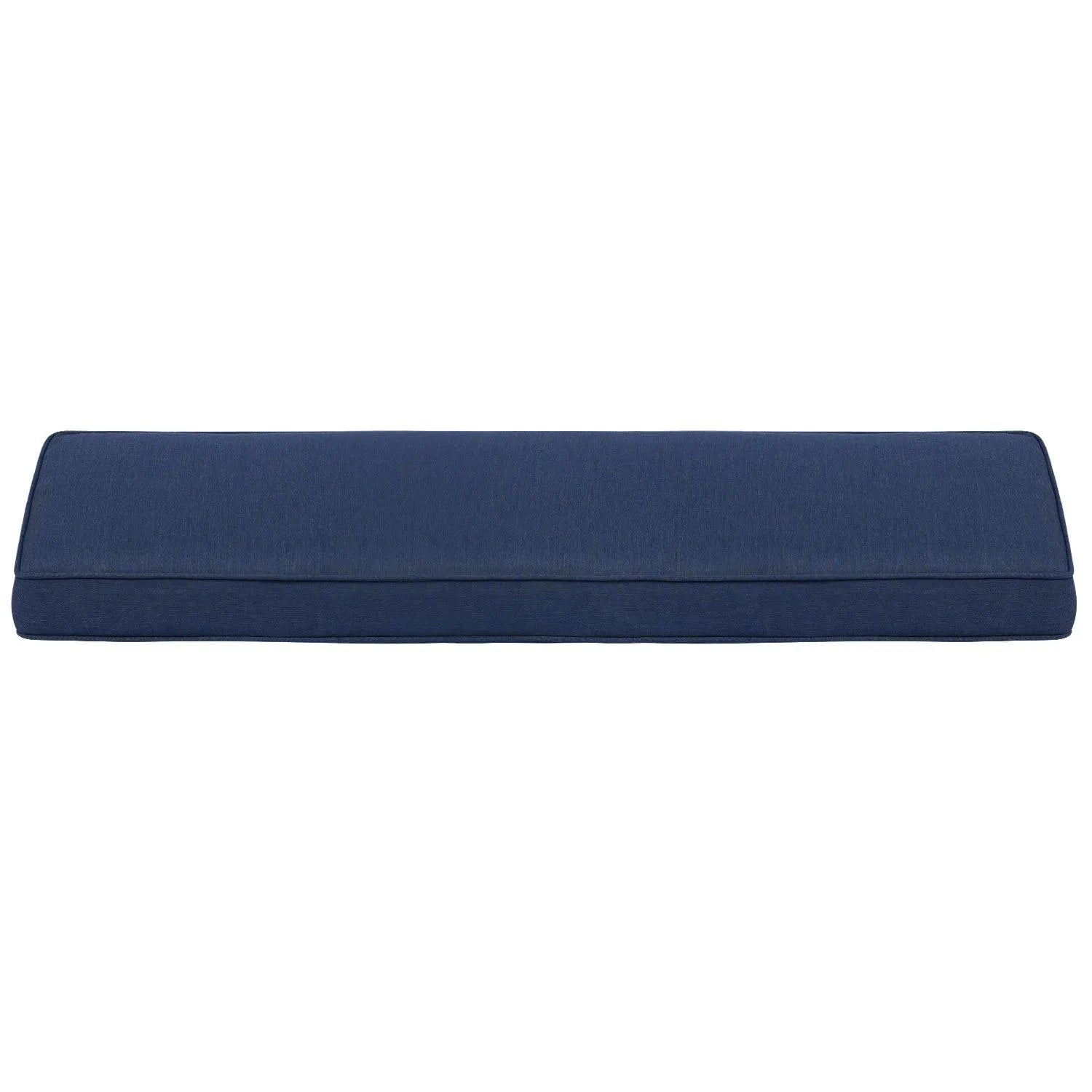 Patio Bench Cushion 46.5” x 17.5” x 3” CUSHION Aoodor Dark Blue