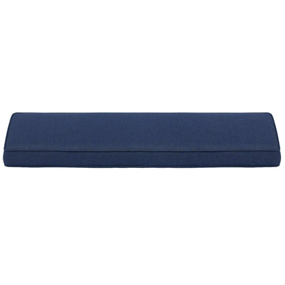Patio Bench Cushion 46.5” x 17.5” x 3” CUSHION Aoodor Dark Blue