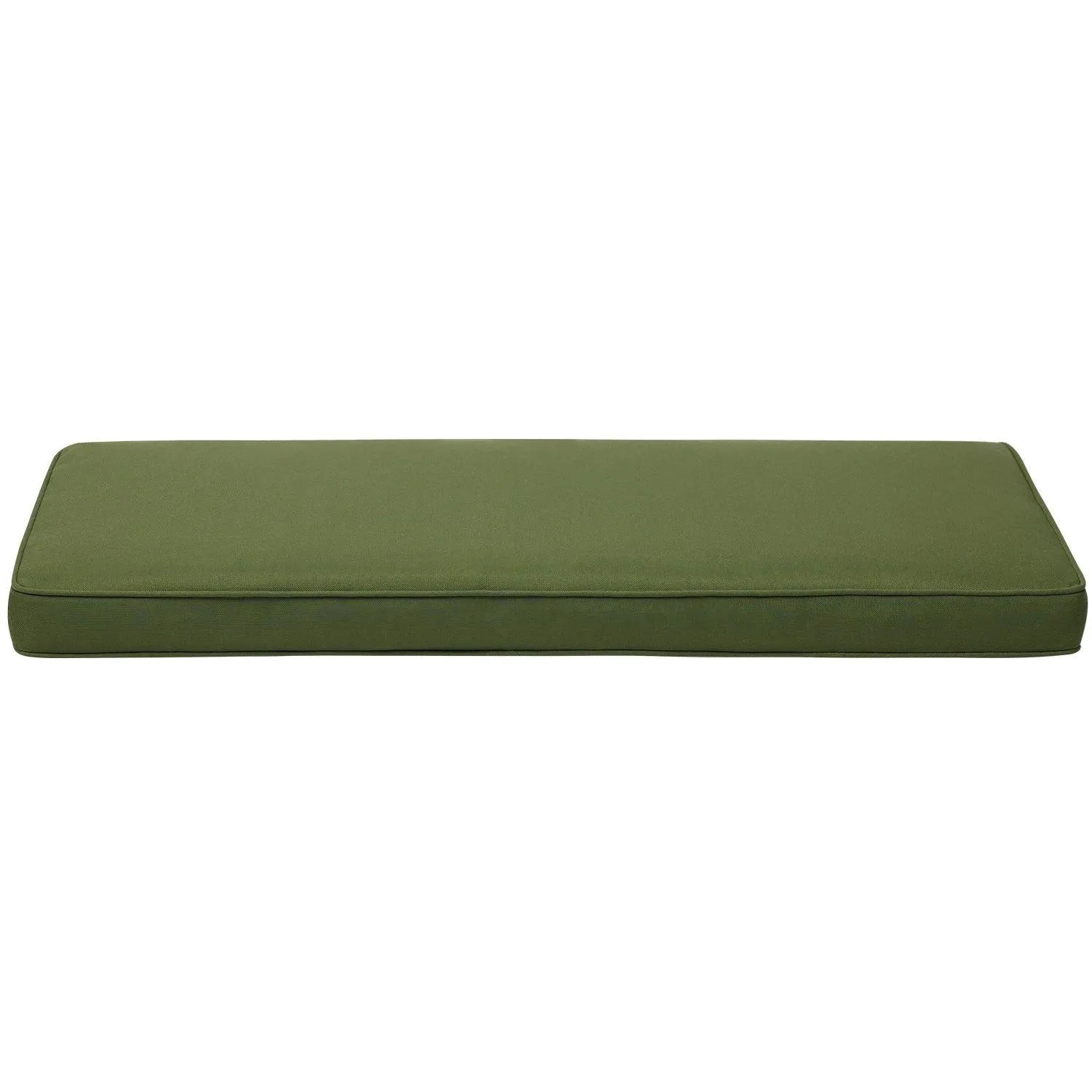 Patio Bench Cushion 46.5” x 17.5” x 3” CUSHION Aoodor Dark Green