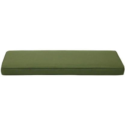 Patio Bench Cushion 46.5” x 17.5” x 3” CUSHION Aoodor Dark Green