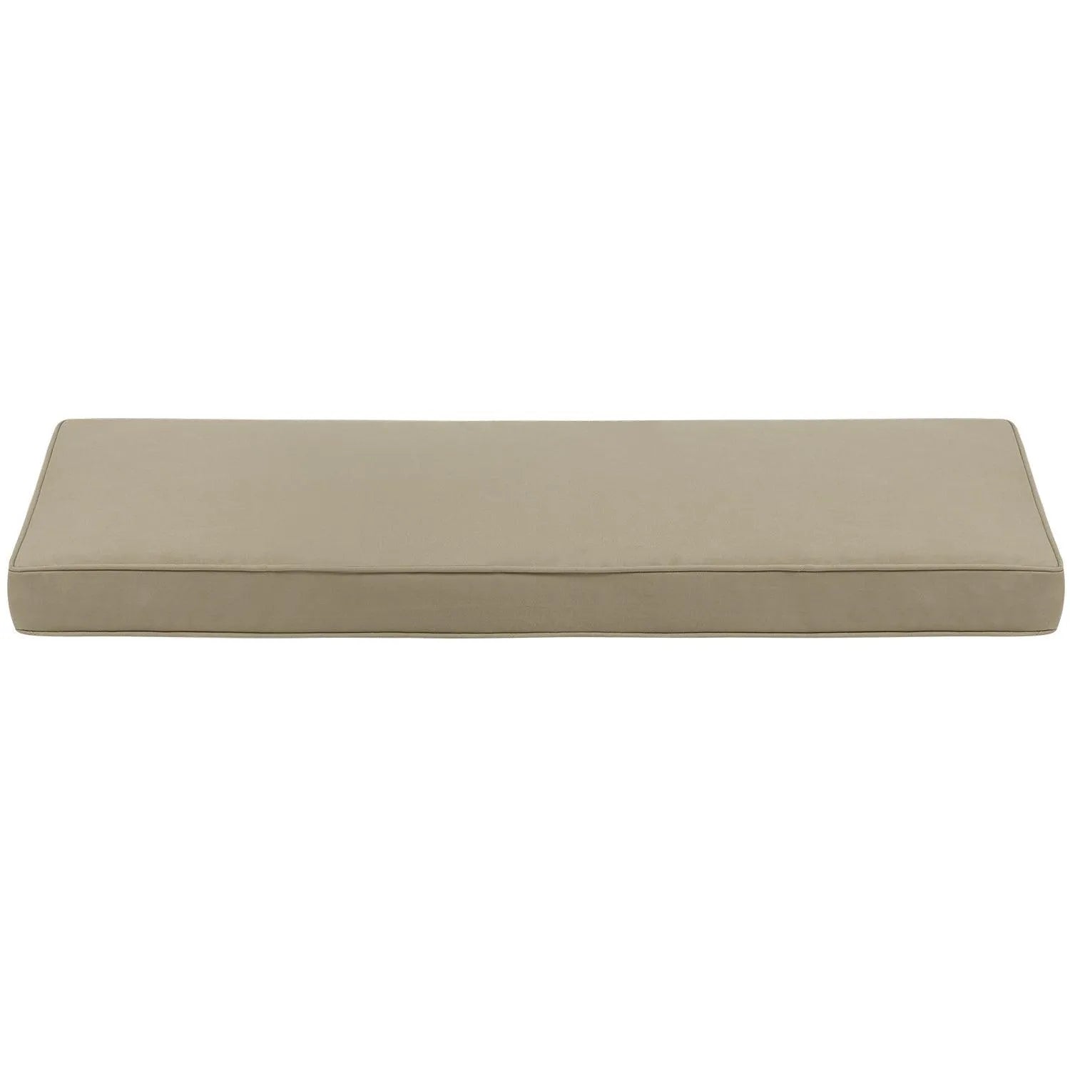 Patio Bench Cushion 46.5” x 17.5” x 3” CUSHION Aoodor Brown