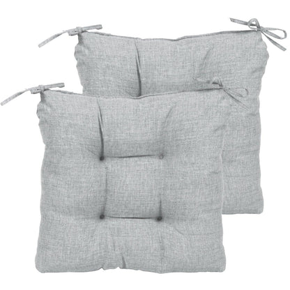 Patio Chair Cushion Fabric Slipcover Foam - Set of 2 CUSHION Aoodor Gray