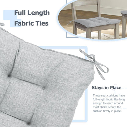 Patio Chair Cushion Fabric Slipcover Foam - Set of 2 CUSHION Aoodor