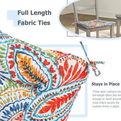 Patio Chair Cushion Fabric Slipcover Foam - Set of 2 CUSHION Aoodor