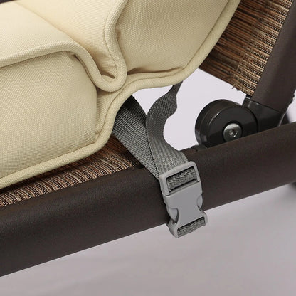 Patio Chaise Lounger Cushions Set of 2, Olefin Fabric, Water-Resistant, 72x21x3 Inches(Only Cushions) CUSHION Aoodor   