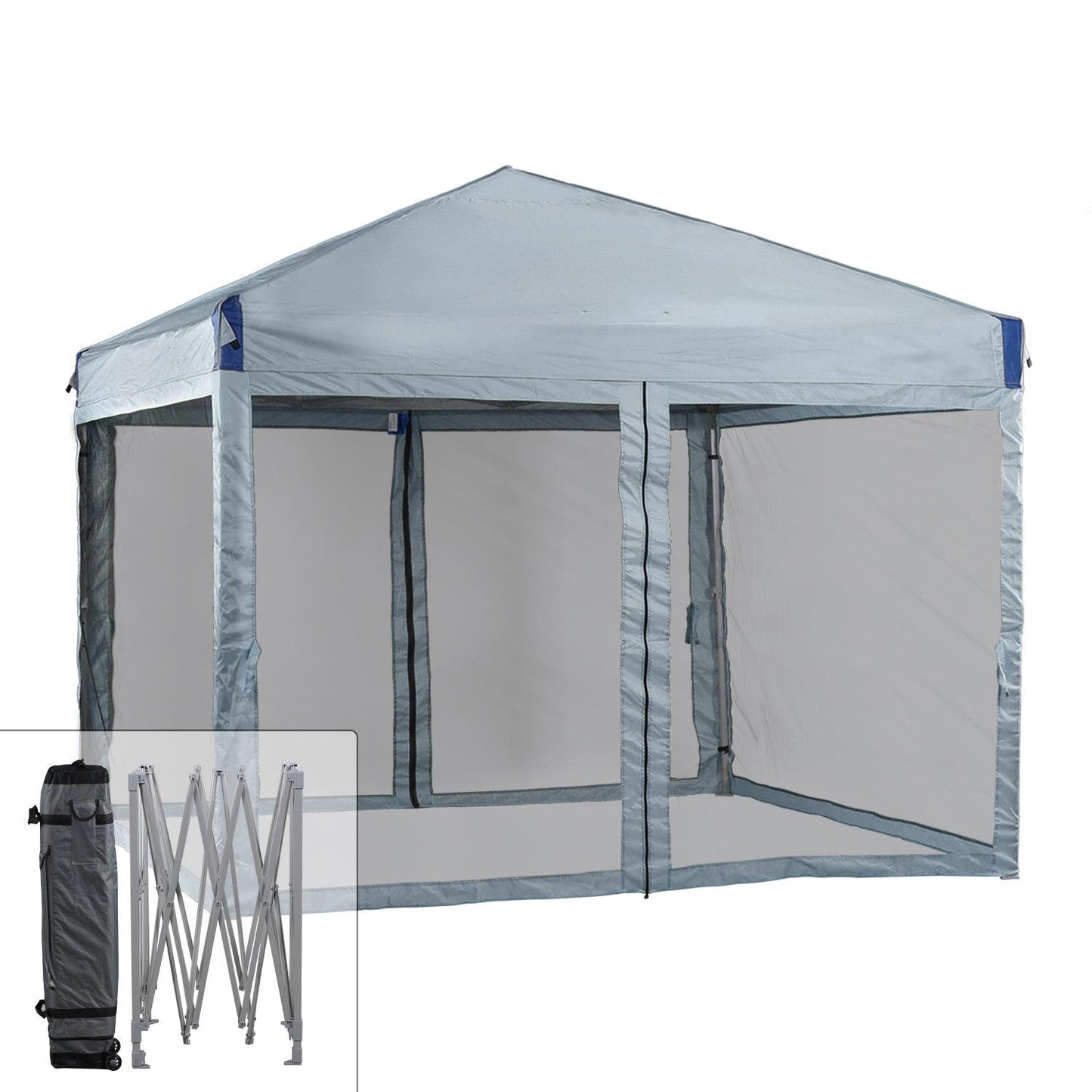 Pop Up Canopy Tent with Removable Mesh Sidewalls Gazebo part Aoodor LLC