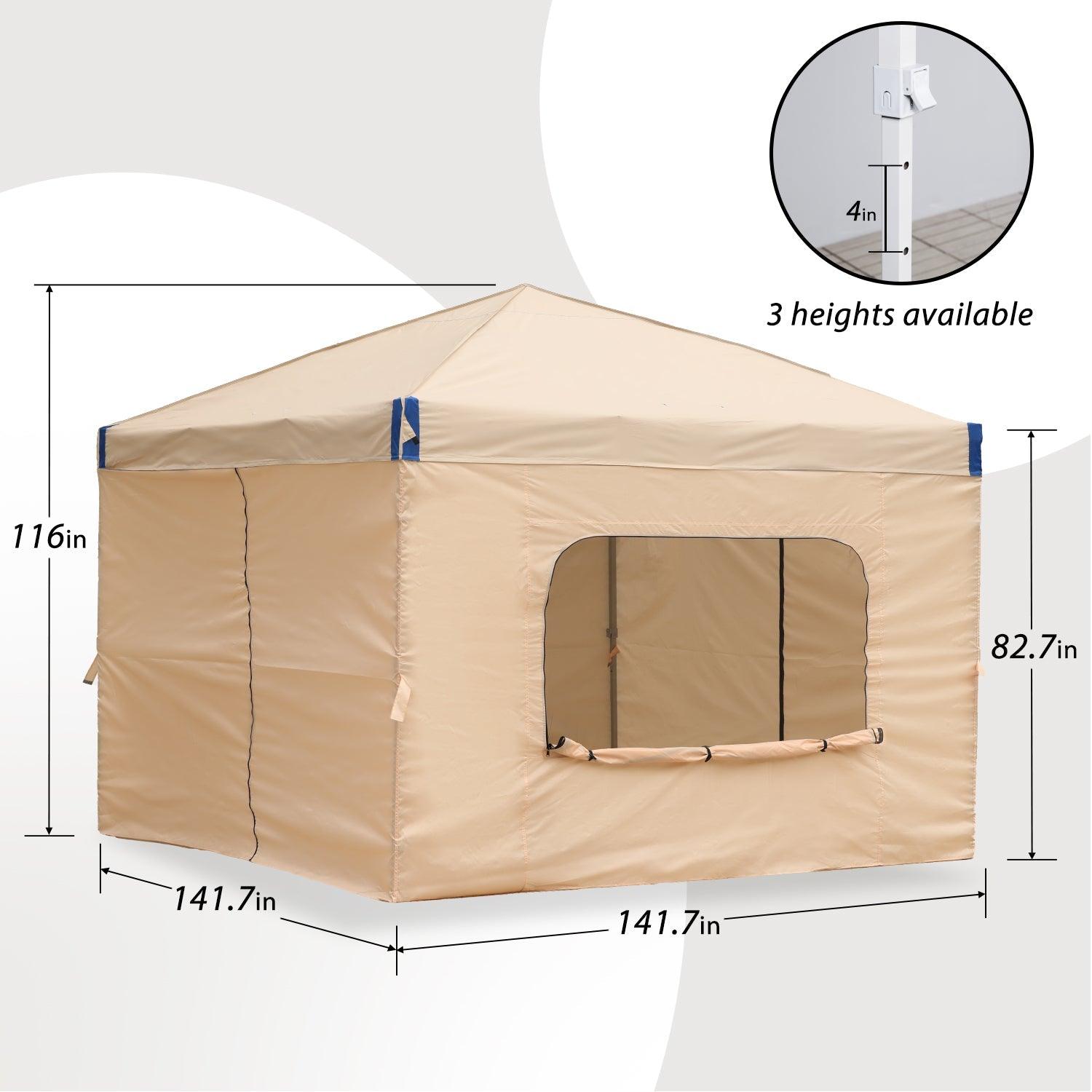Pop Up Canopy Tent with Removable Mesh Window Sidewalls Gazebo part Aoodor LLC