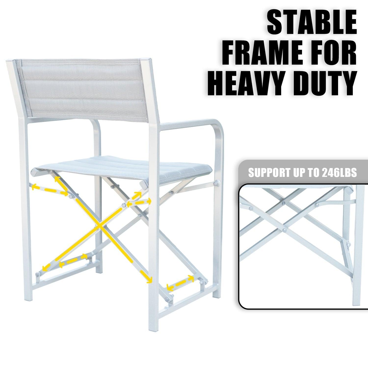 Portable Aluminum Camping Chair Furniture Aoodor LLC